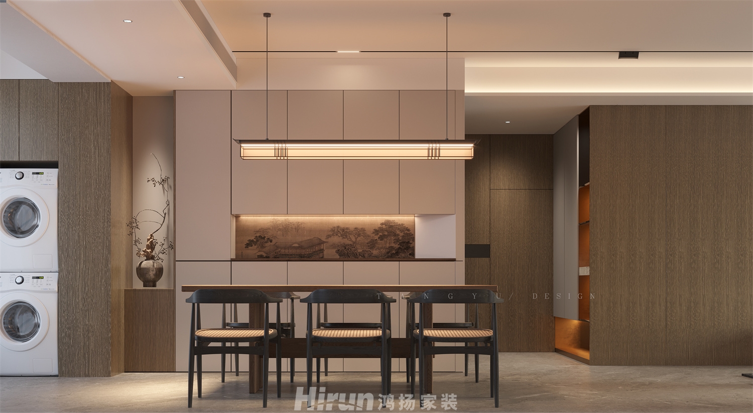 長沙潤府188㎡意境東方大平層 裝修案例效果圖-8