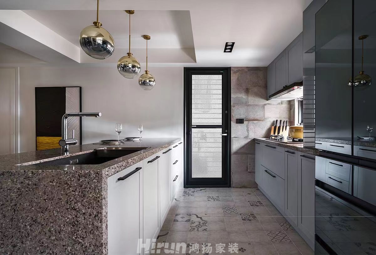 江山帝景130㎡極簡(jiǎn)詫寂四居室 裝修案例效果圖-4