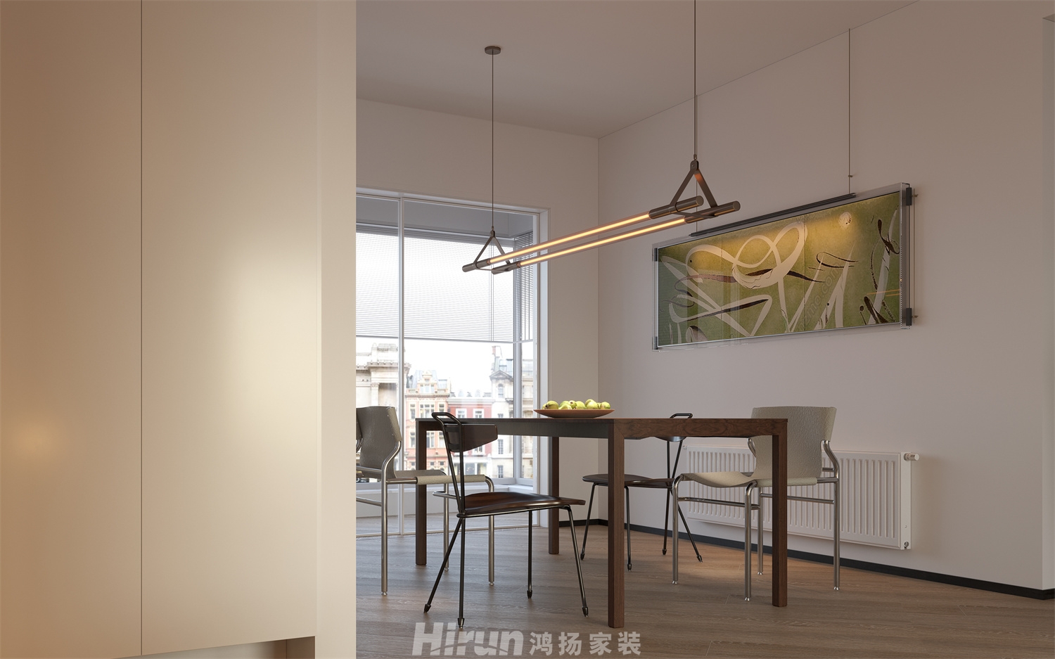 濱江府140㎡藝術室界四居室 裝修案例效果圖-6