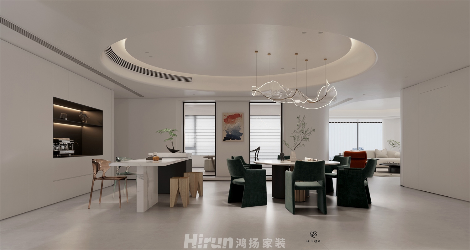 麓隱桐溪365㎡藝術(shù)室界大平層 裝修案例效果圖-5