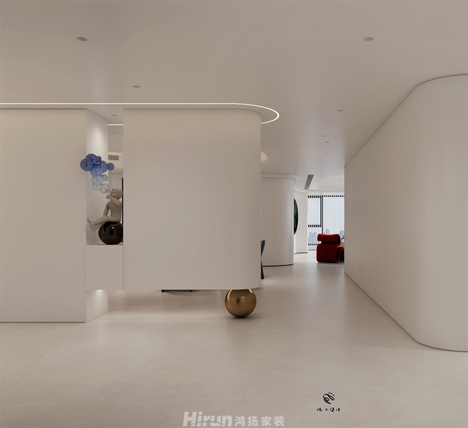 麓隱桐溪365㎡藝術(shù)室界大平層 裝修案例效果圖-4