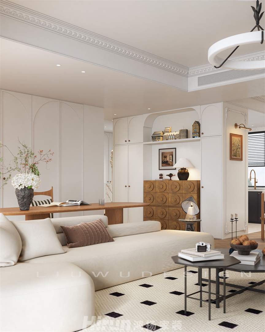 寶能公館165㎡復古風潮大平層 裝修案例效果圖-7