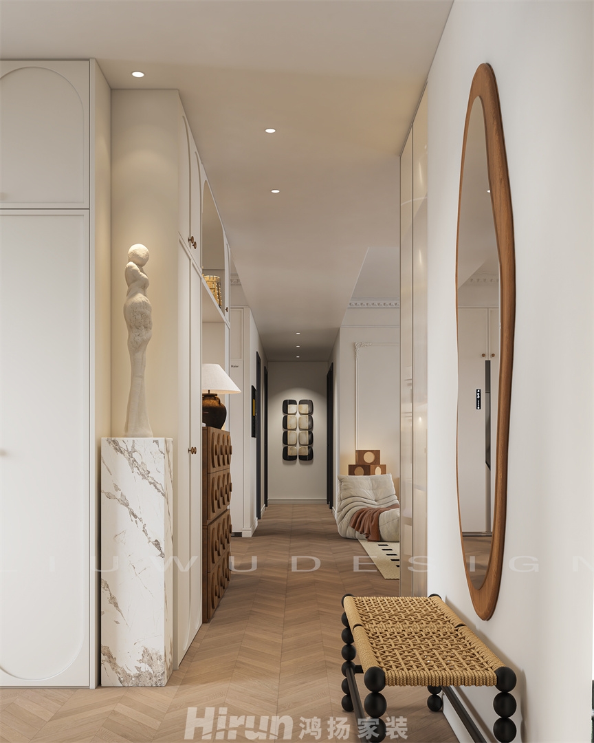 寶能公館165㎡復古風潮大平層 裝修案例效果圖-6