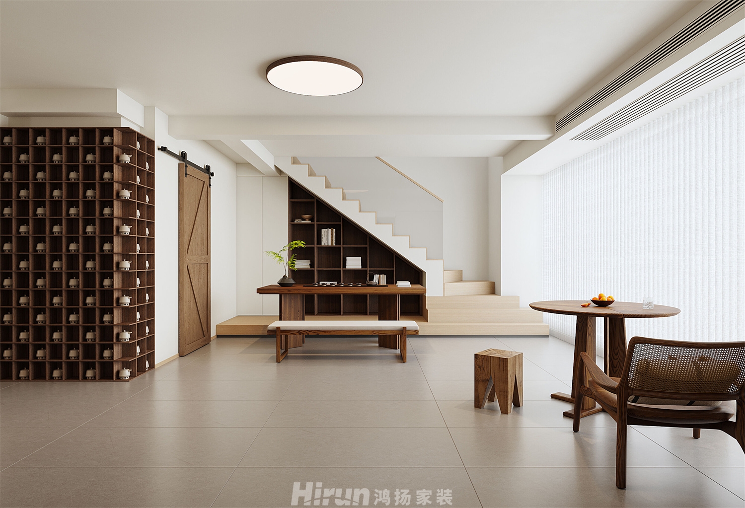 漢唐翰林府160㎡優(yōu)雅繽紛四居室 裝修案例效果圖-2