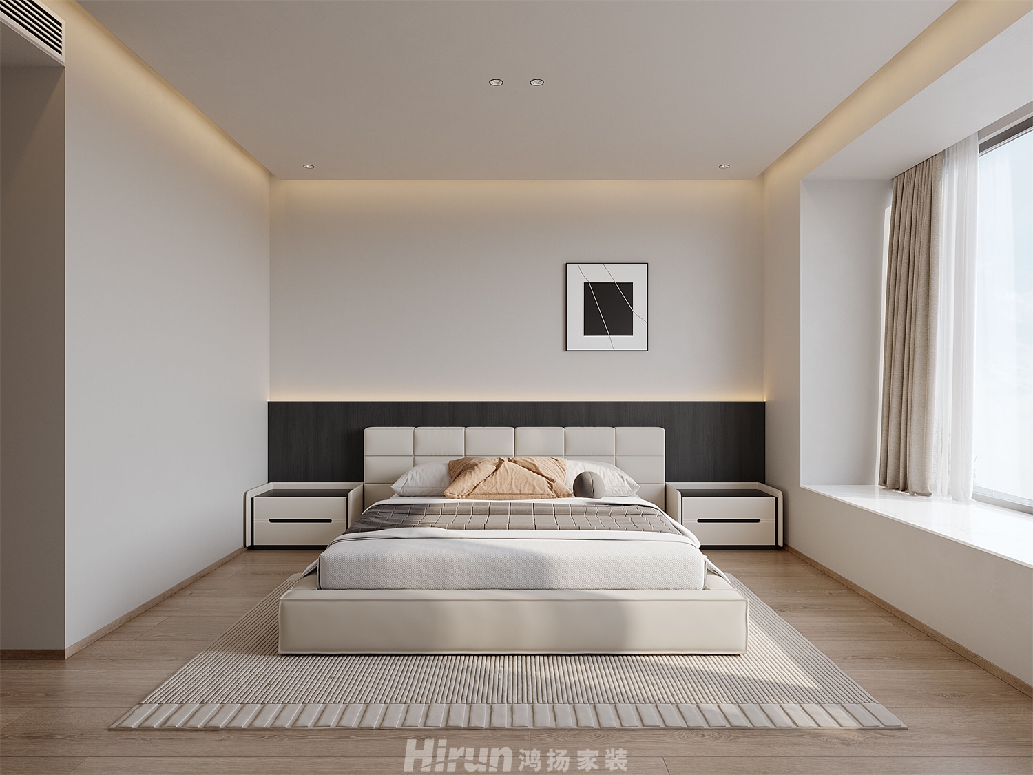 麓云國際240㎡藝術室界四居室 裝修案例效果圖-4