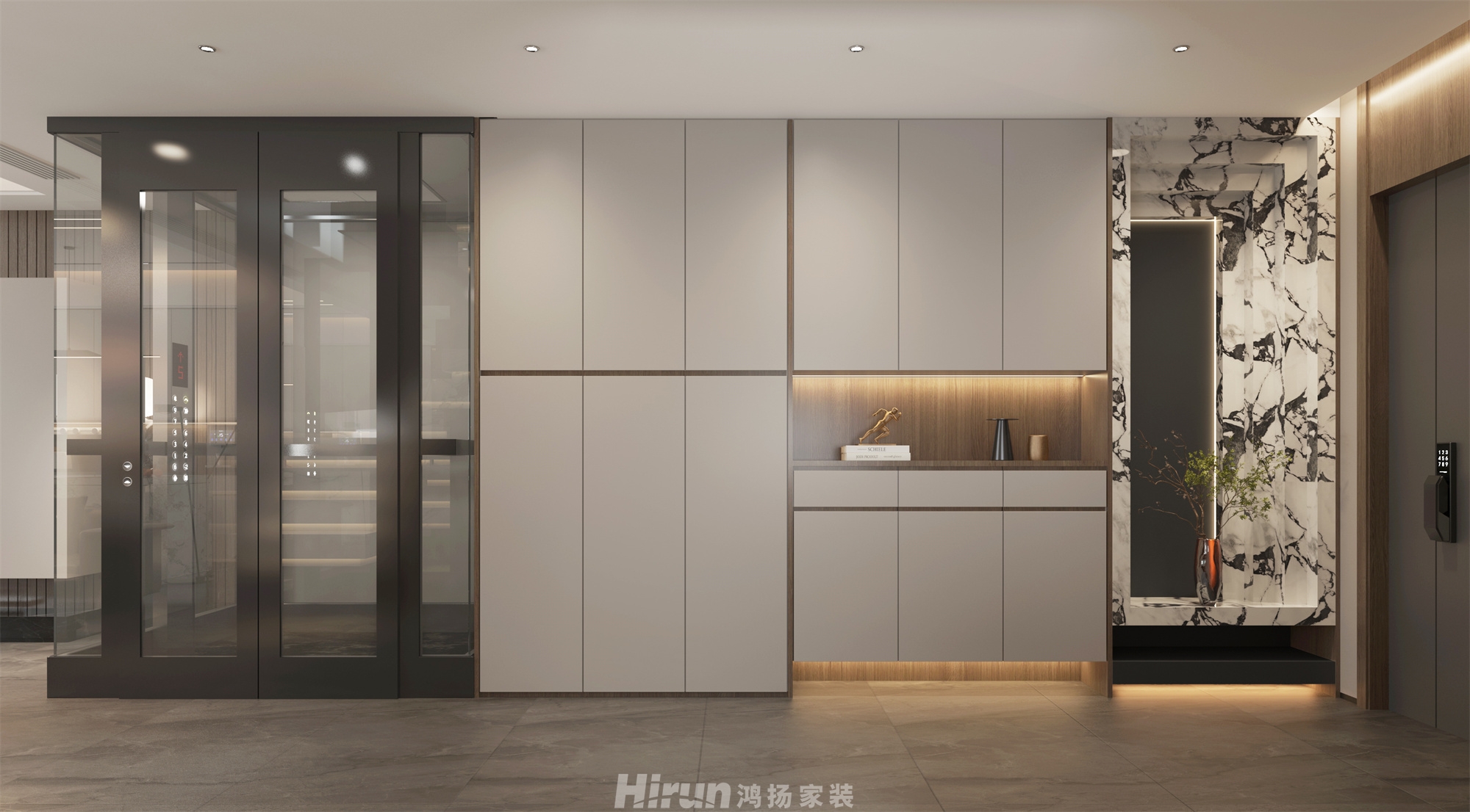 觀山印292㎡雅致現代疊墅 裝修案例效果圖-8