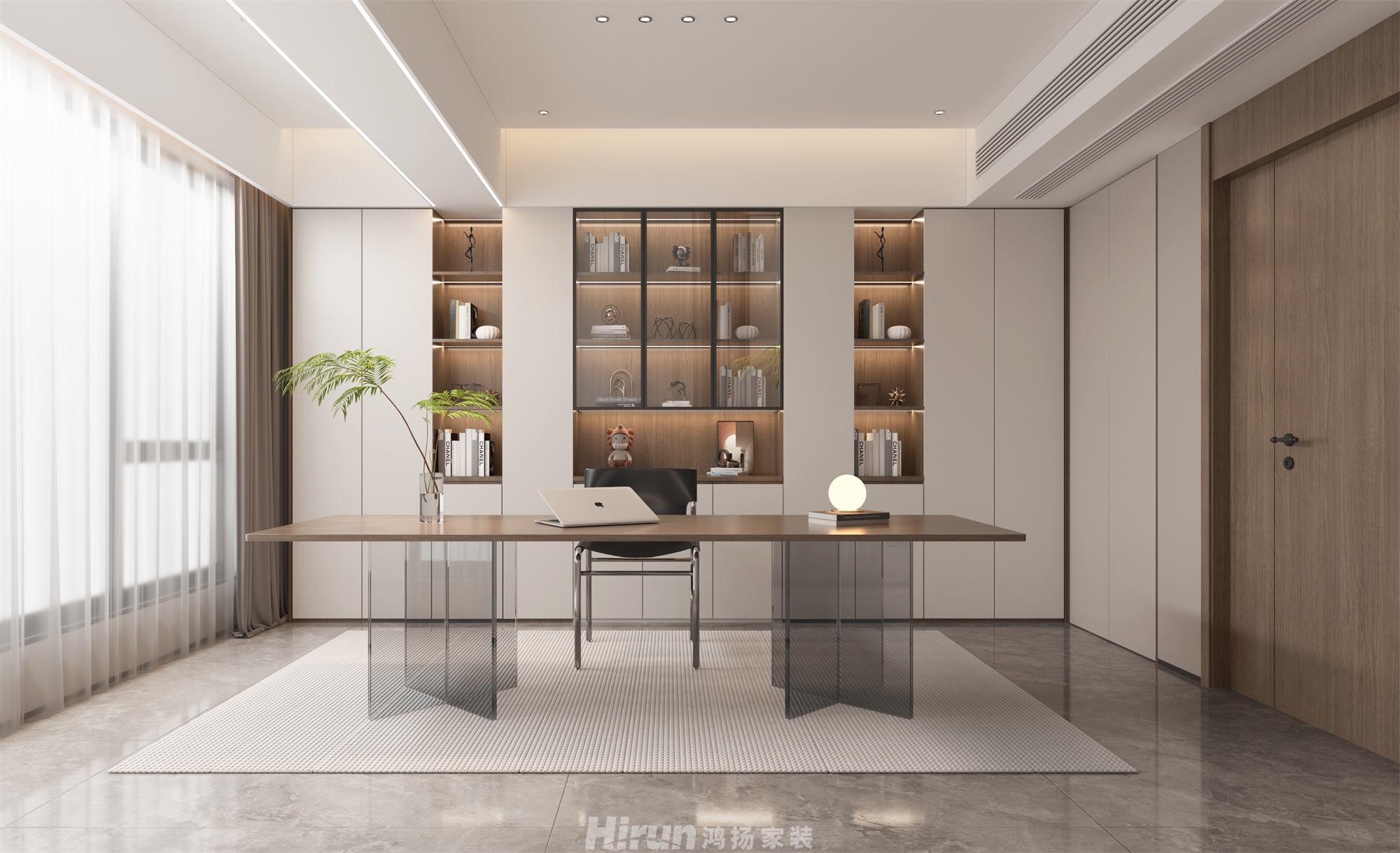 觀山印292㎡雅致現代疊墅 裝修案例效果圖-7