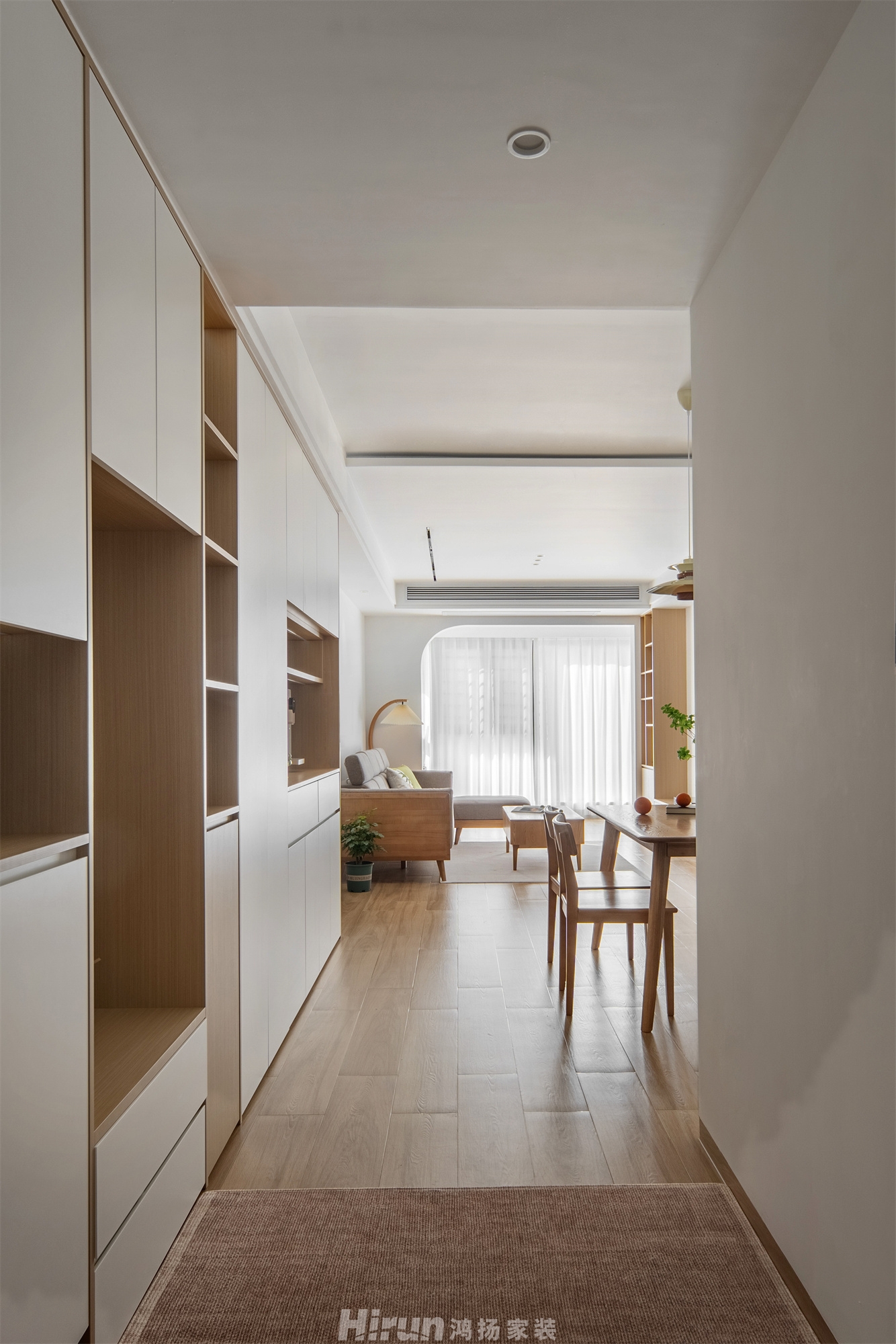 弘陽昕悅府100㎡北歐之光三居室 裝修案例實景圖-3