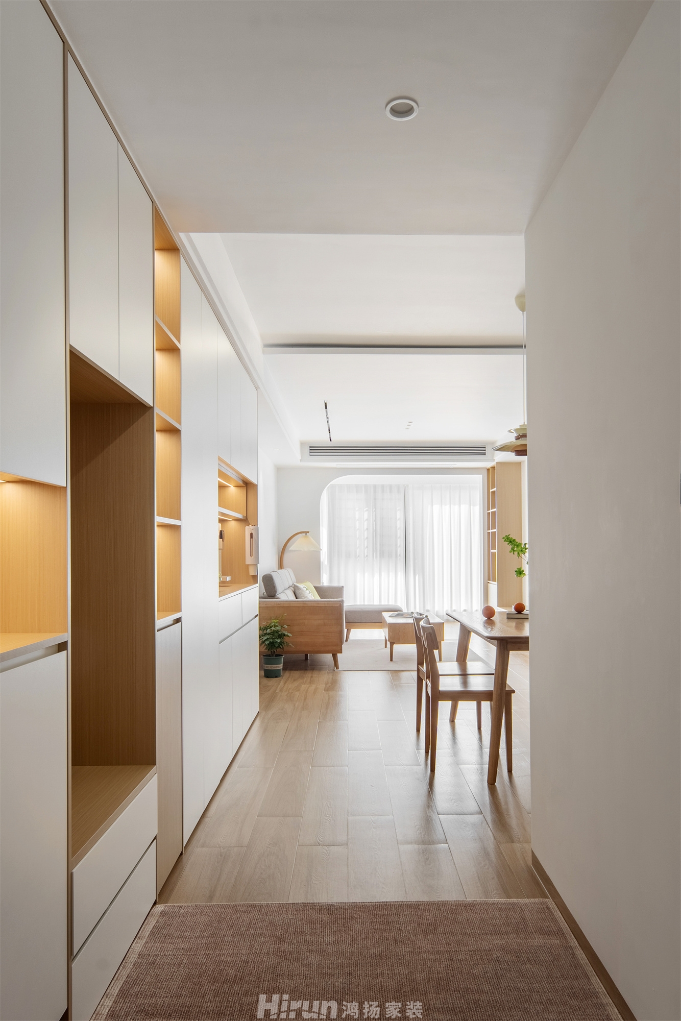 弘陽昕悅府100㎡北歐之光三居室 裝修案例實景圖-7