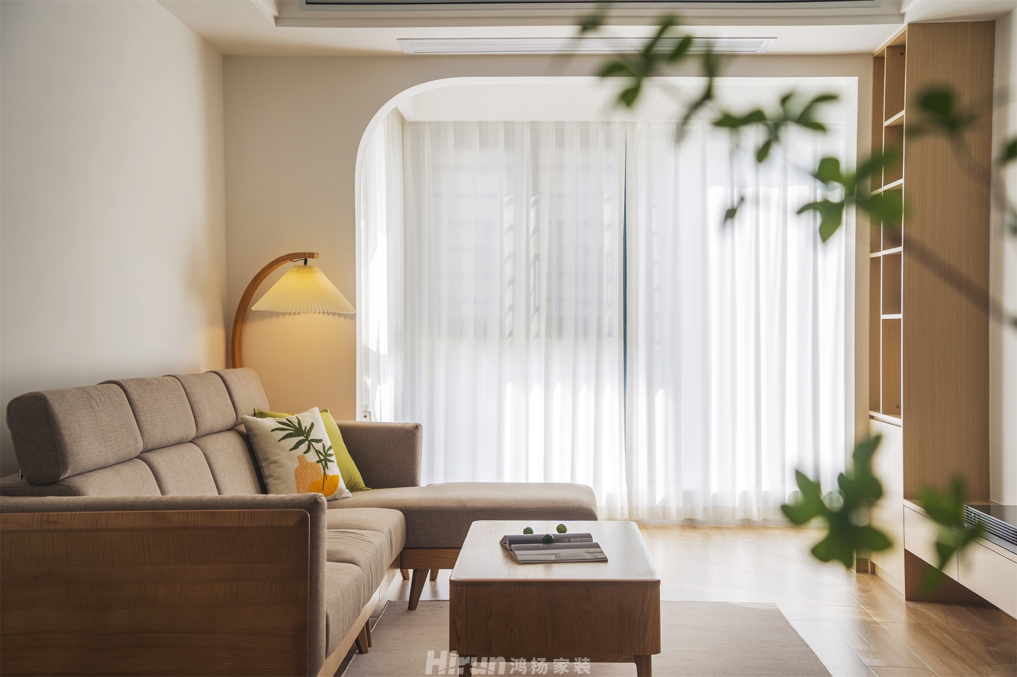 弘陽昕悅府100㎡北歐之光三居室 裝修案例實景圖-4