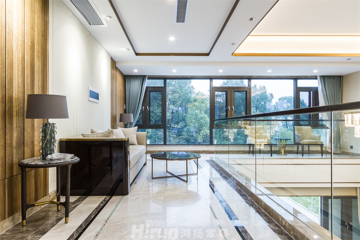 靖港自建別墅800㎡新裝飾主義別墅 裝修案例實(shí)景圖-15