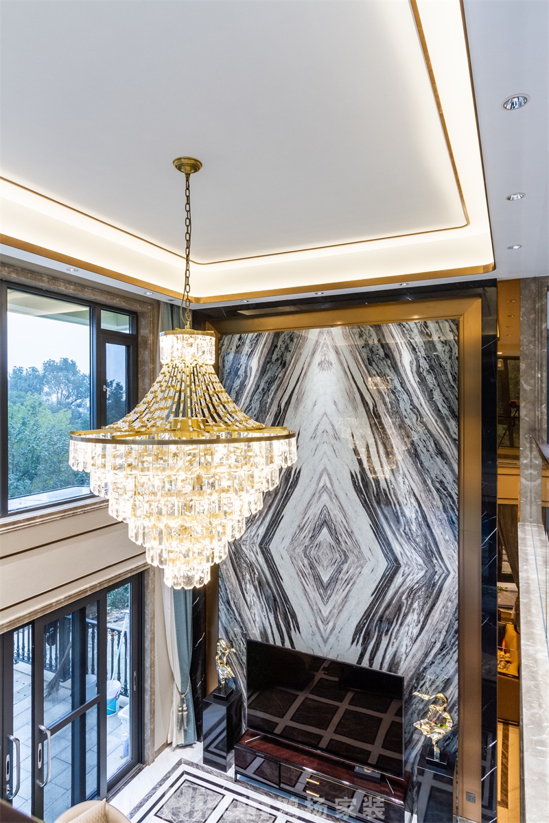 靖港自建別墅800㎡新裝飾主義別墅 裝修案例實(shí)景圖-14