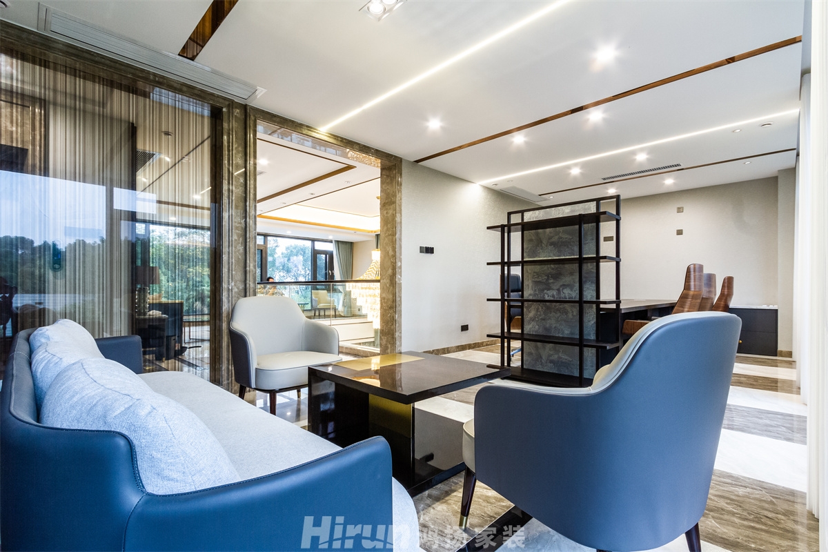 靖港自建別墅800㎡新裝飾主義別墅 裝修案例實(shí)景圖-3