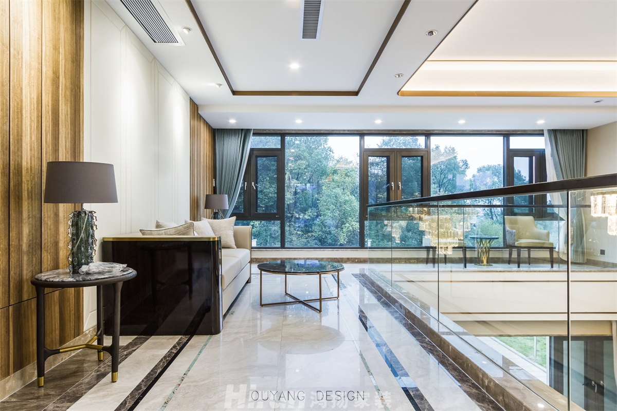 靖港自建別墅800㎡新裝飾主義別墅 裝修案例實(shí)景圖-11