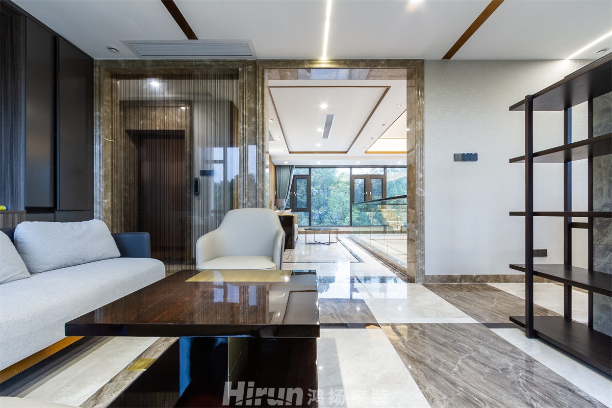 靖港自建別墅800㎡新裝飾主義別墅 裝修案例實(shí)景圖-2