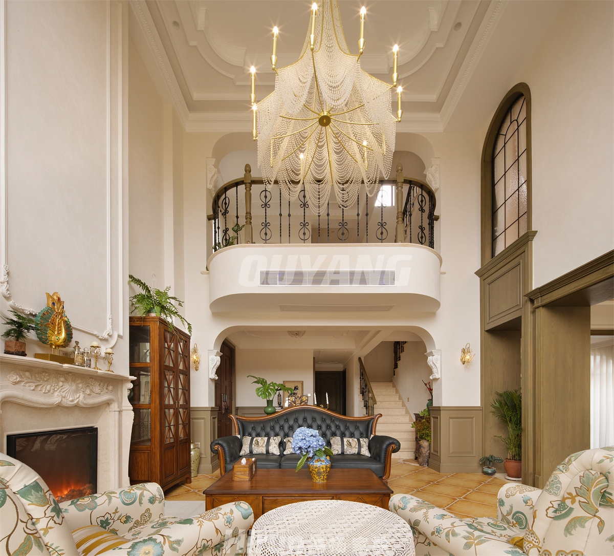 山湖鷺島598㎡歐式田園別墅 裝修案例實景圖-11