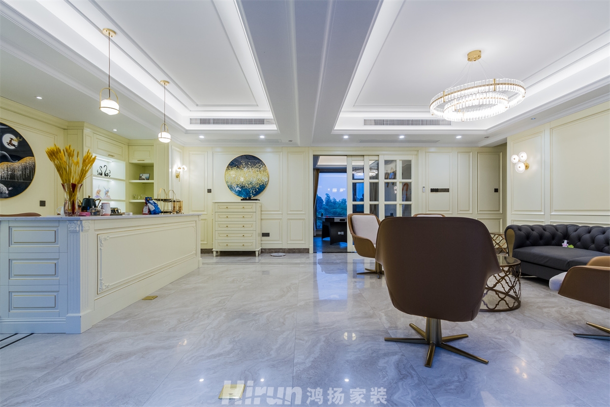 銅官窯自建別墅360㎡新裝飾主義別墅 裝修案例實景圖-9