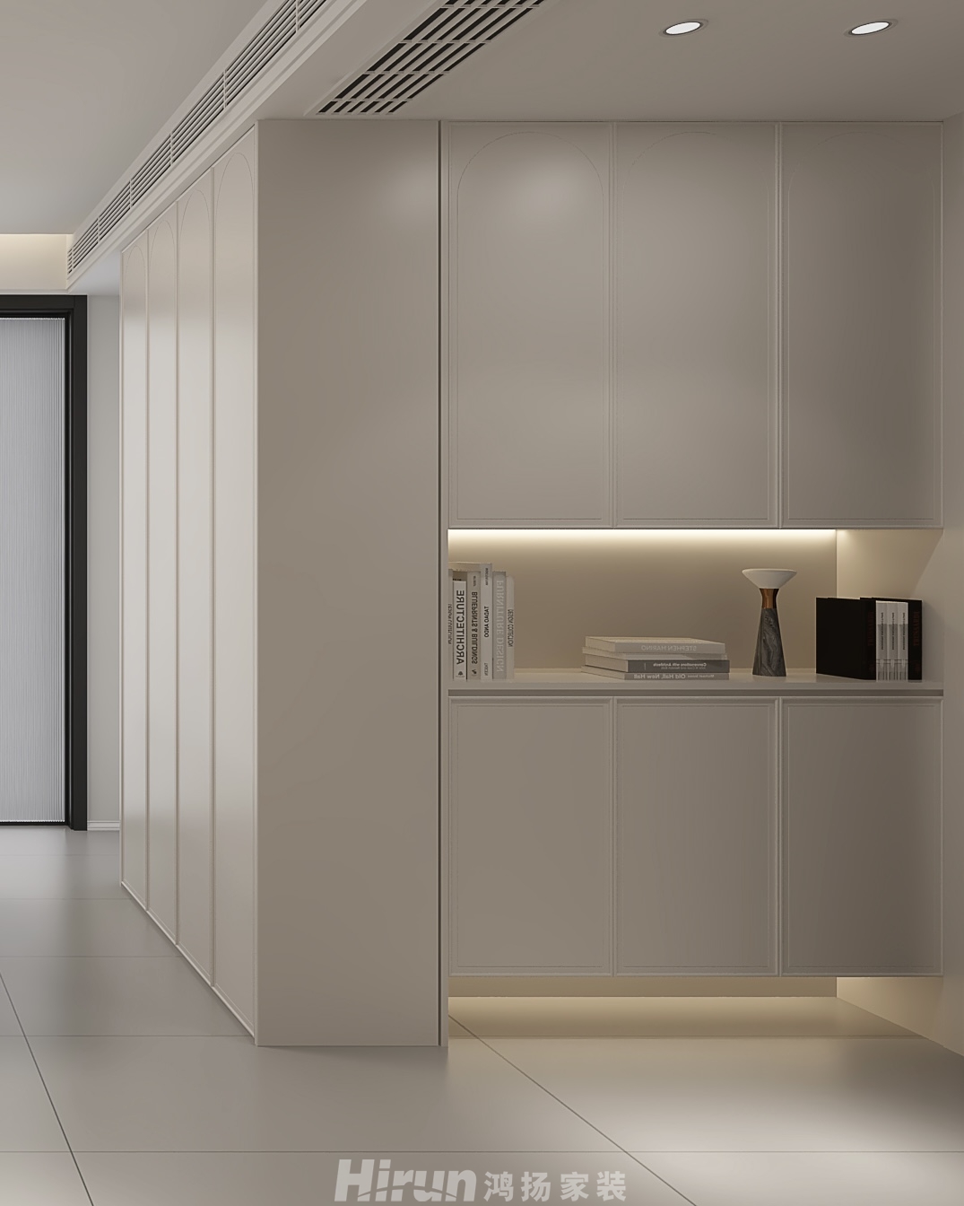 萬境水岸120㎡雅致現(xiàn)代三居室 裝修案例效果圖-3