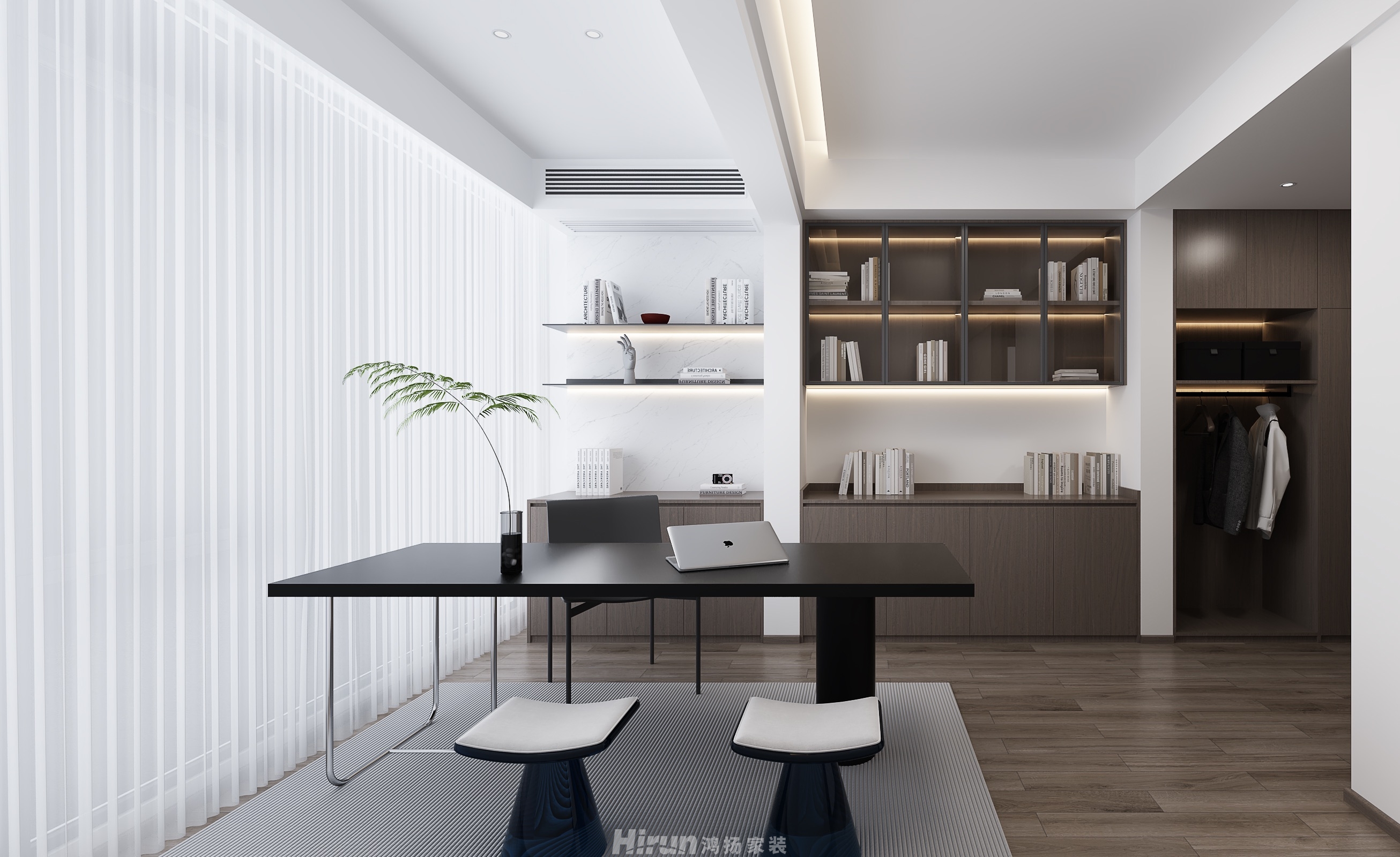 九怡佳苑168㎡雅致現代大平層 裝修案例效果圖-9