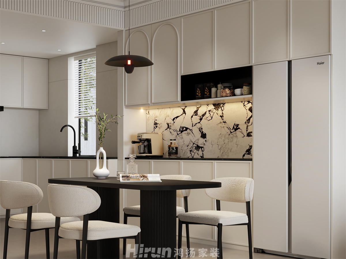 中建鈺和城110㎡輕歐簡美三居室 裝修案例效果圖-4