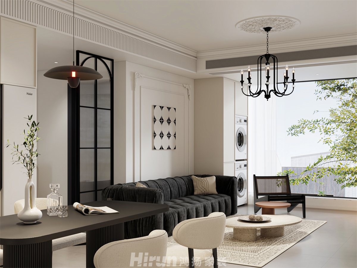 中建鈺和城110㎡輕歐簡美三居室 裝修案例效果圖-6