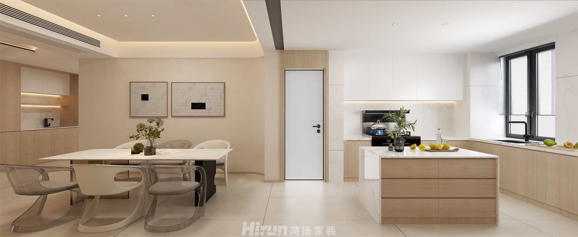 步步高新天地216㎡北歐之光大平層 裝修案例效果圖-4