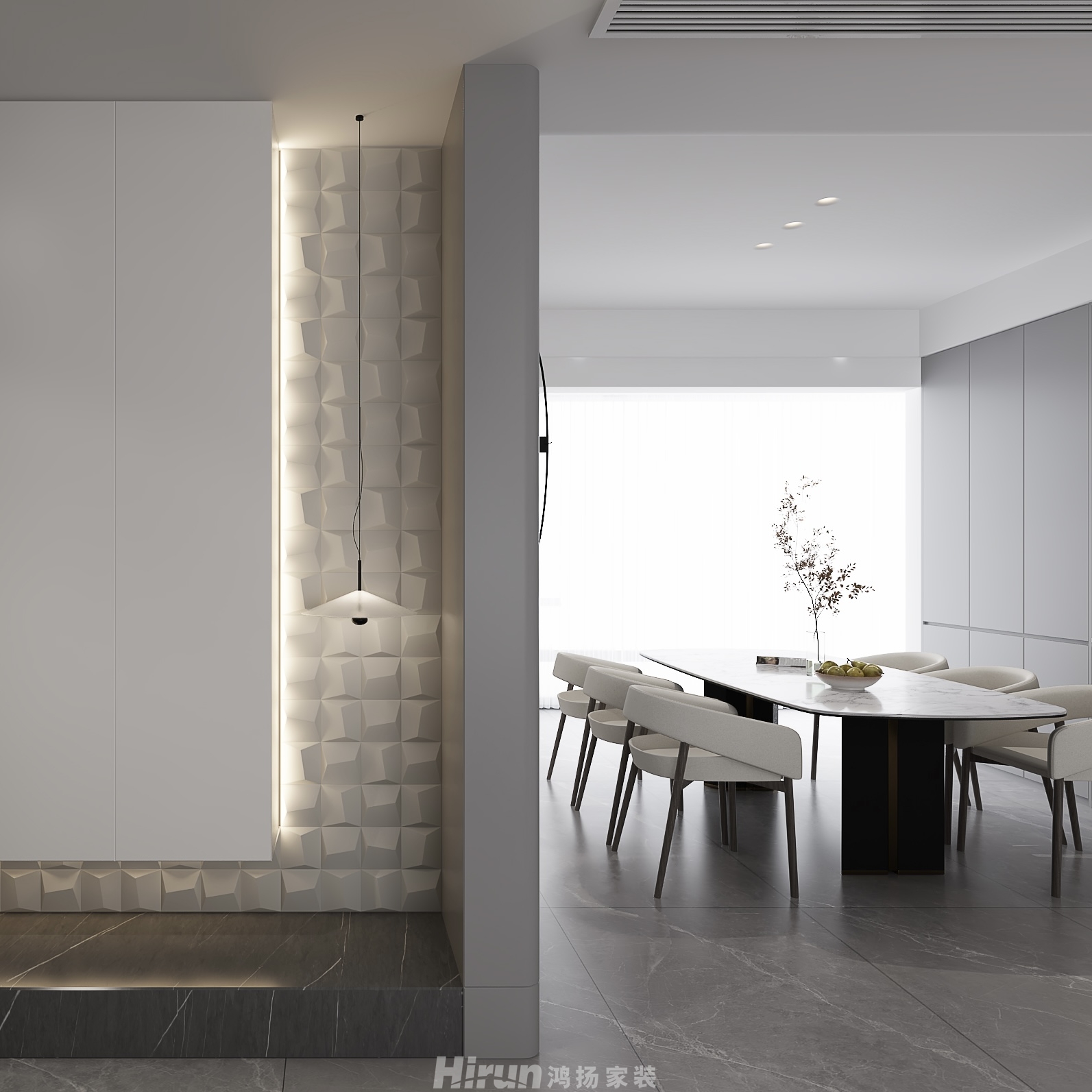 碧桂園天璽210㎡雅致現代大平層 裝修案例效果圖-4