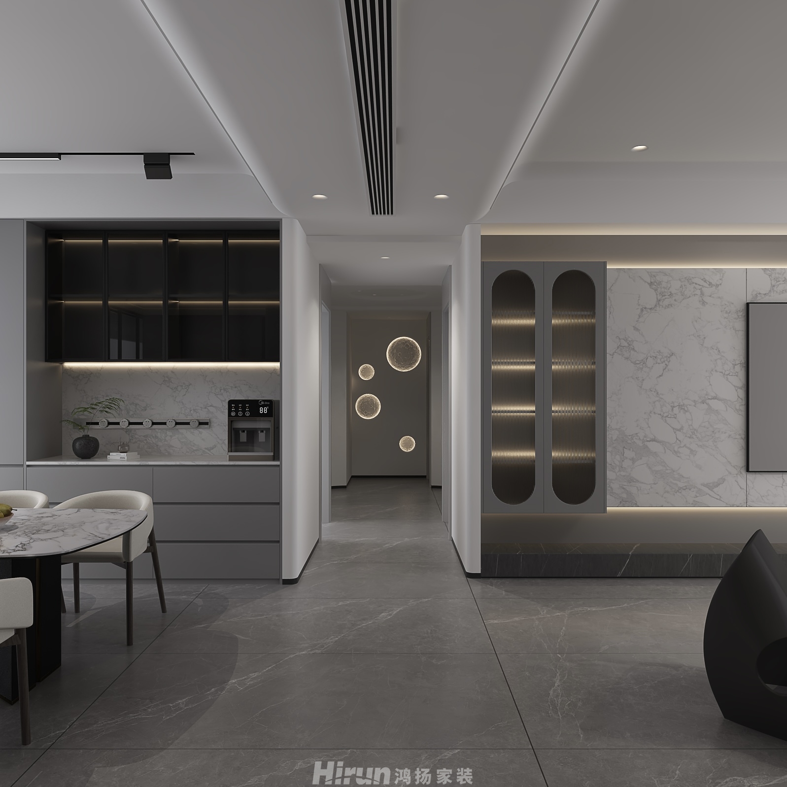 碧桂園天璽210㎡雅致現代大平層 裝修案例效果圖-6