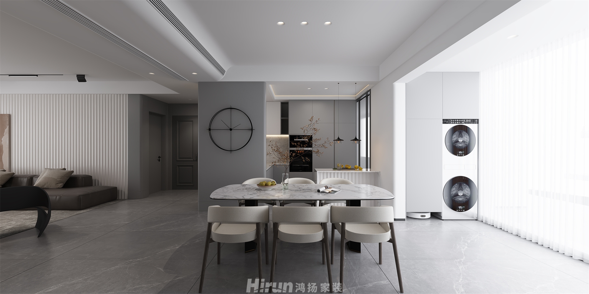 碧桂園天璽210㎡雅致現代大平層 裝修案例效果圖-10