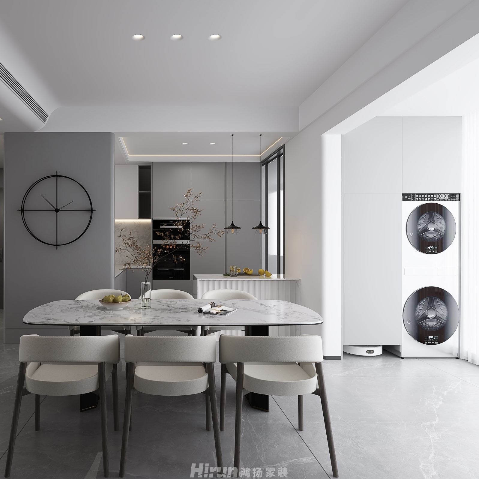 碧桂園天璽210㎡雅致現代大平層 裝修案例效果圖-13