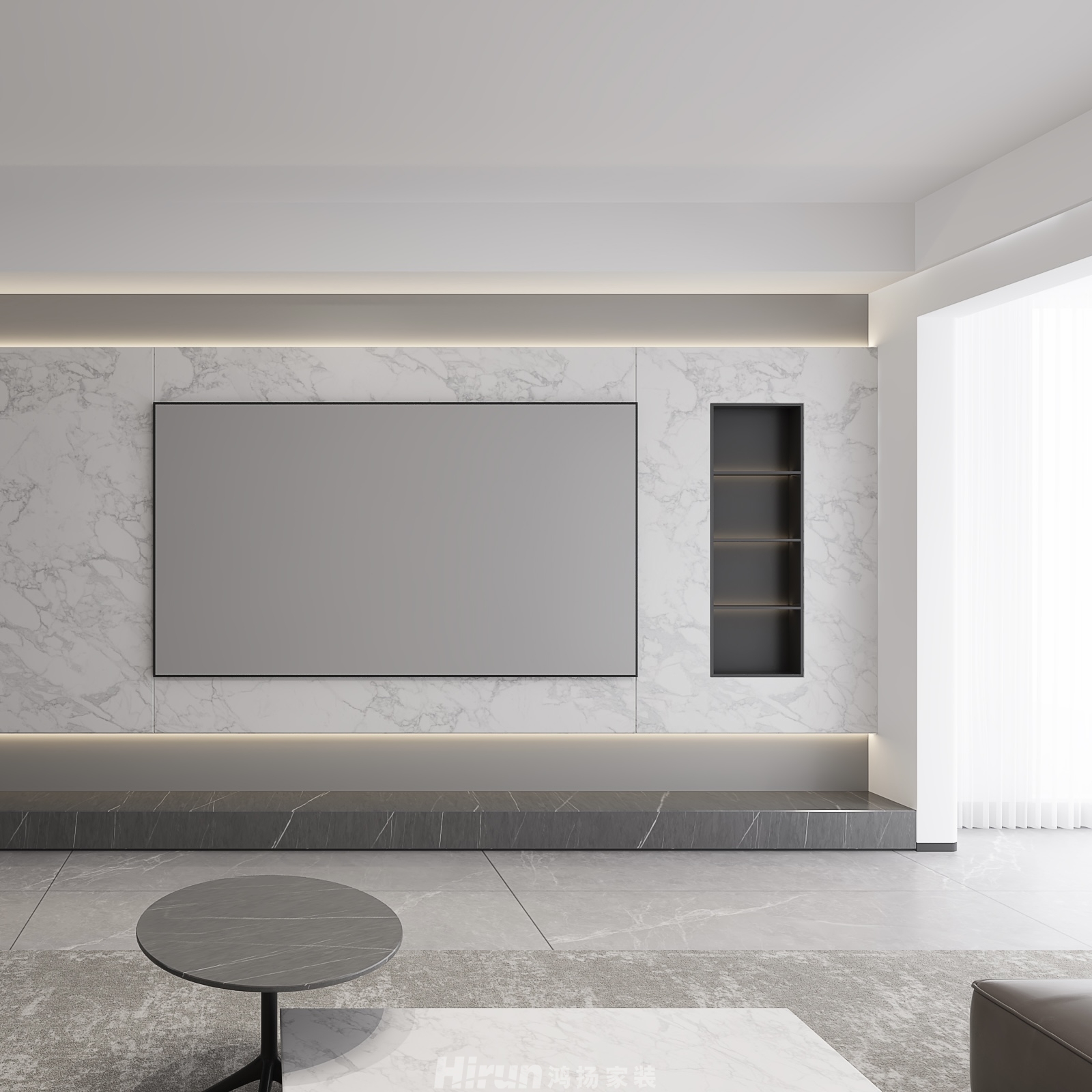 碧桂園天璽210㎡雅致現代大平層 裝修案例效果圖-11