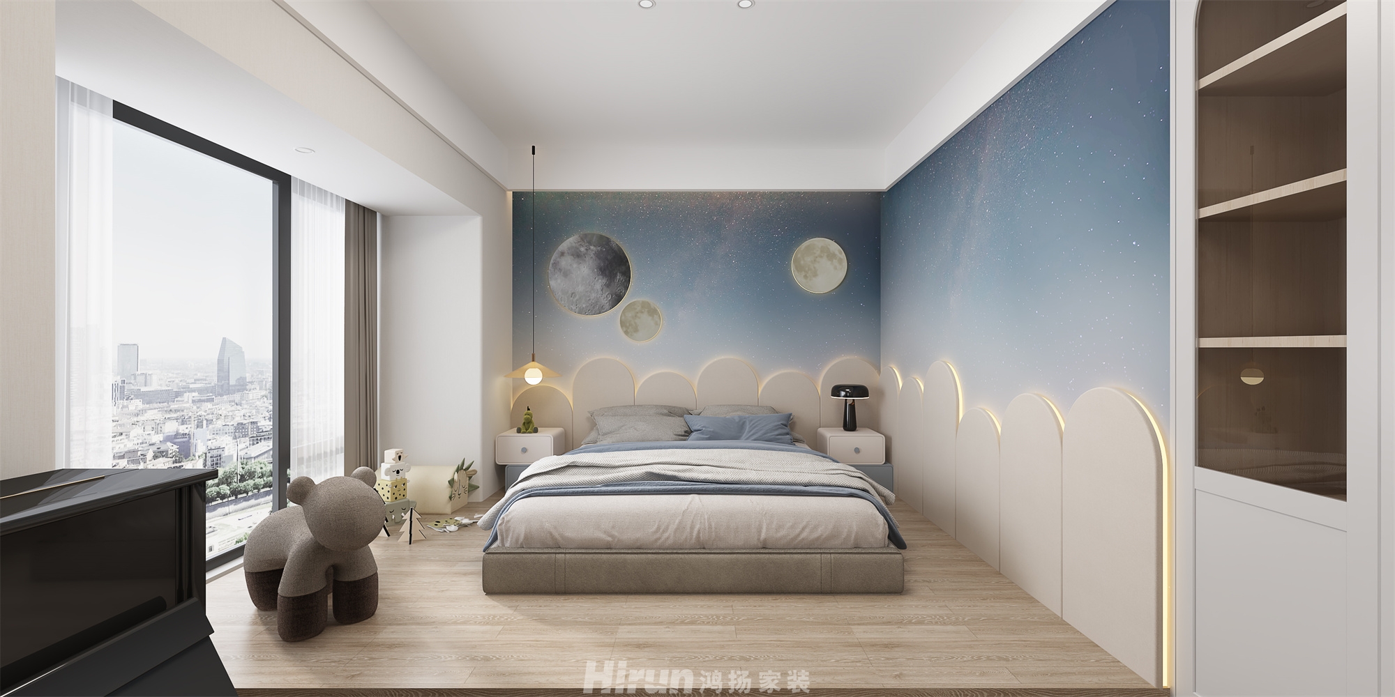 碧桂園天璽210㎡雅致現代大平層 裝修案例效果圖-9