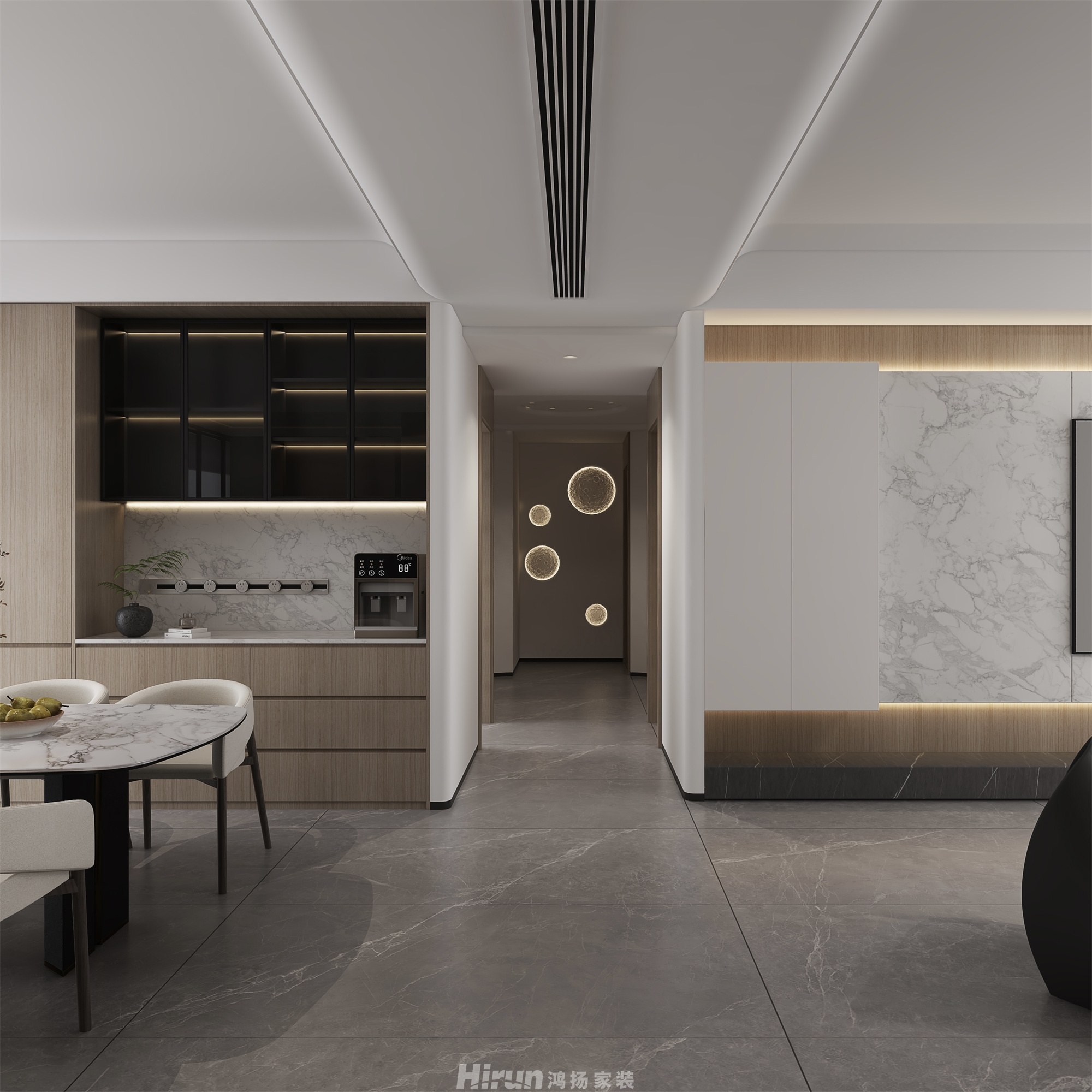 碧桂園天璽210㎡北歐之光大平層 裝修案例效果圖-12