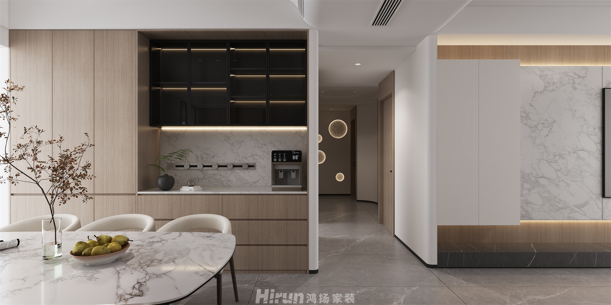 碧桂園天璽210㎡北歐之光大平層 裝修案例效果圖-5