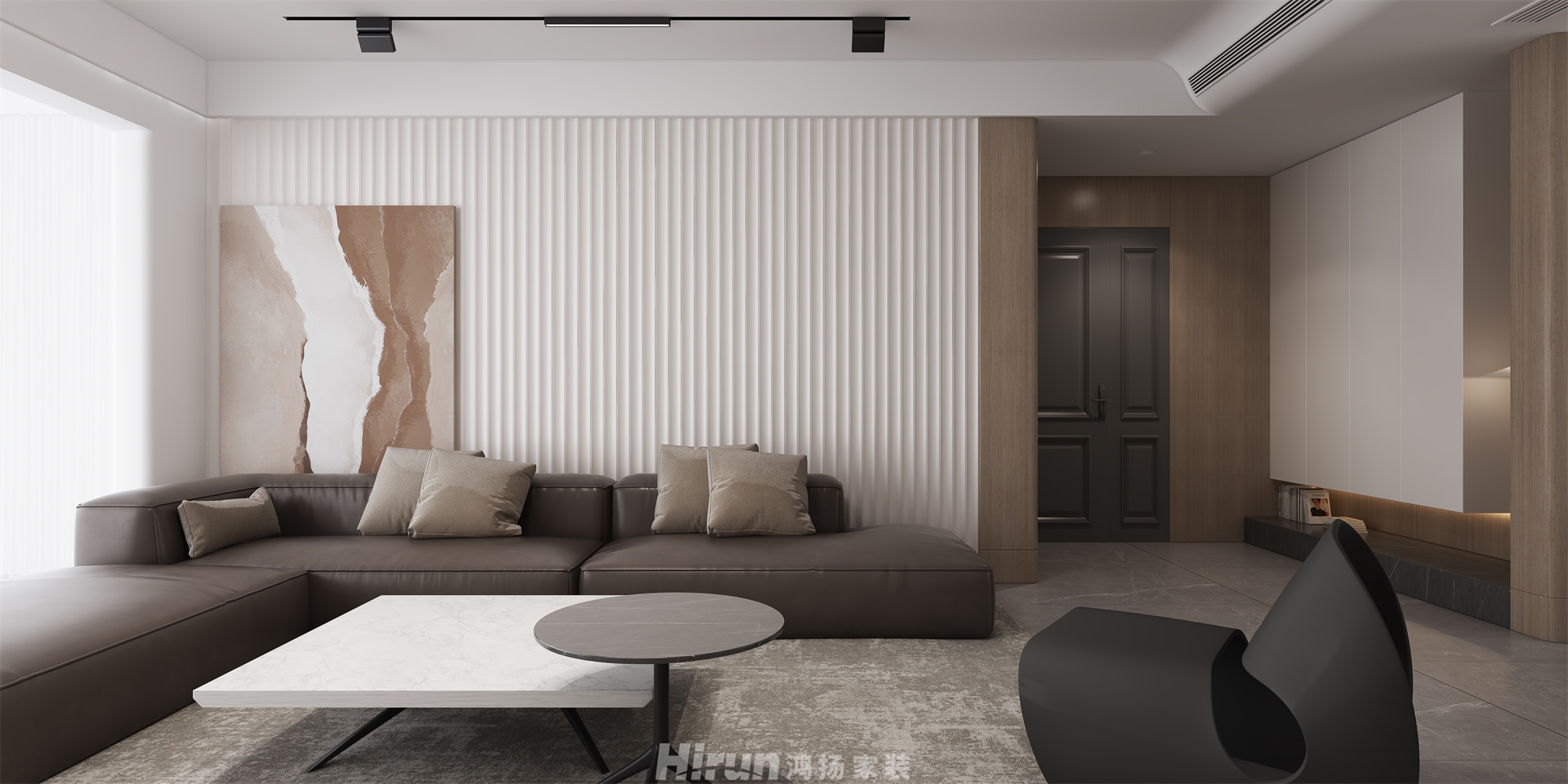 碧桂園天璽210㎡北歐之光大平層 裝修案例效果圖-7