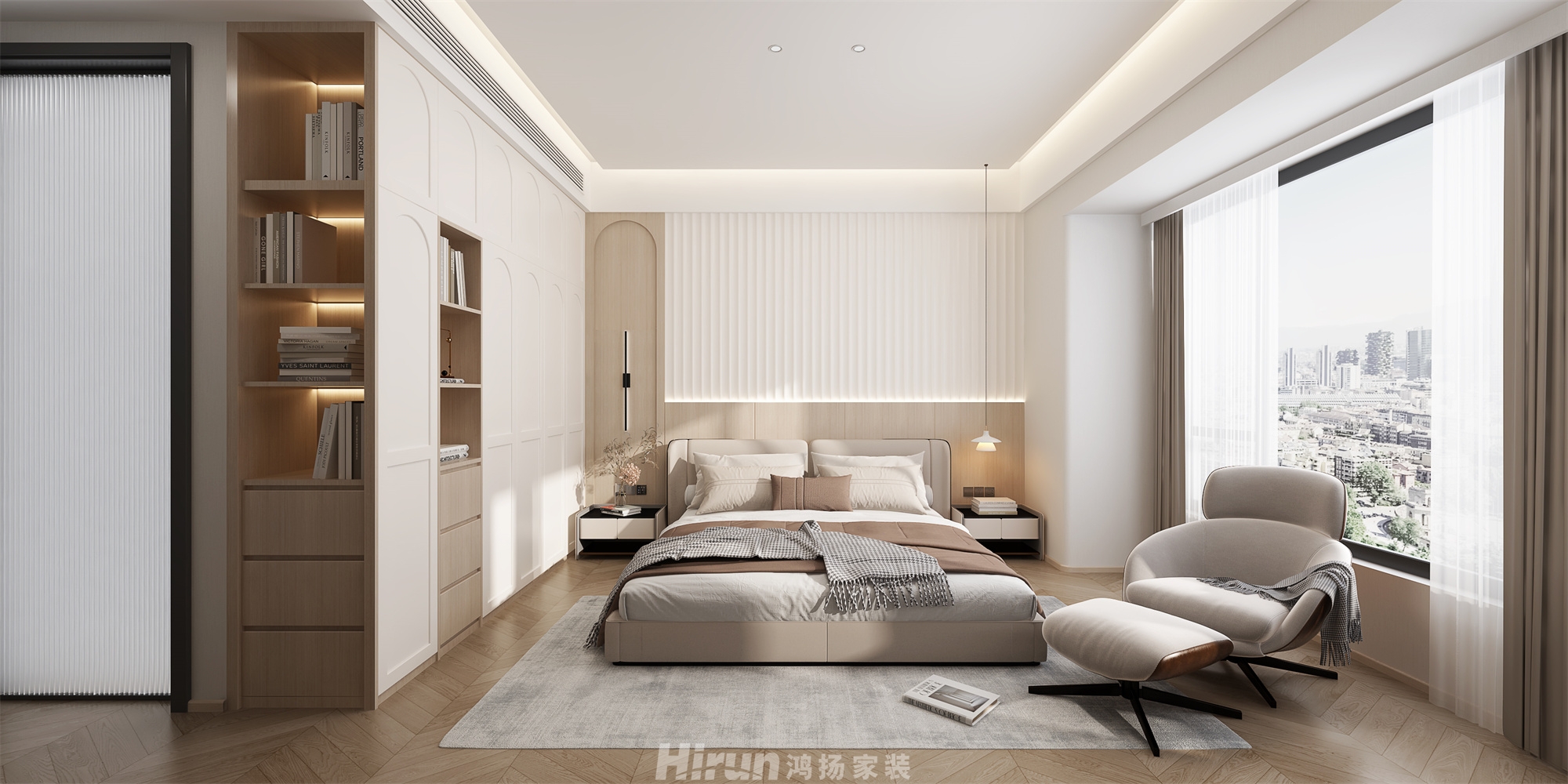 碧桂園天璽210㎡北歐之光大平層 裝修案例效果圖-9