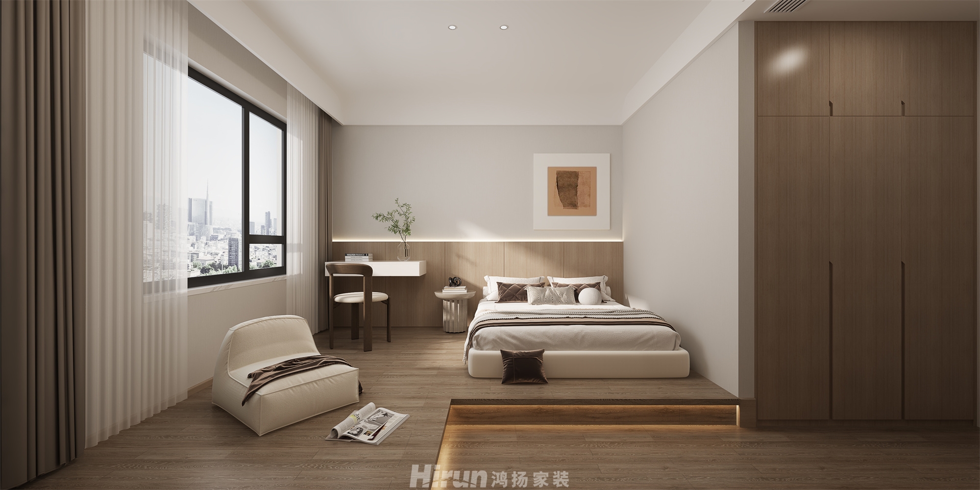 碧桂園天璽210㎡北歐之光大平層 裝修案例效果圖-6