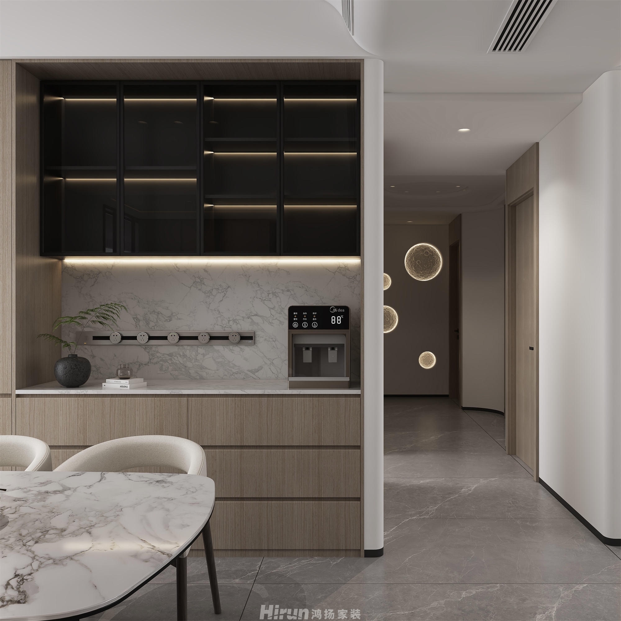 碧桂園天璽210㎡北歐之光大平層 裝修案例效果圖-14