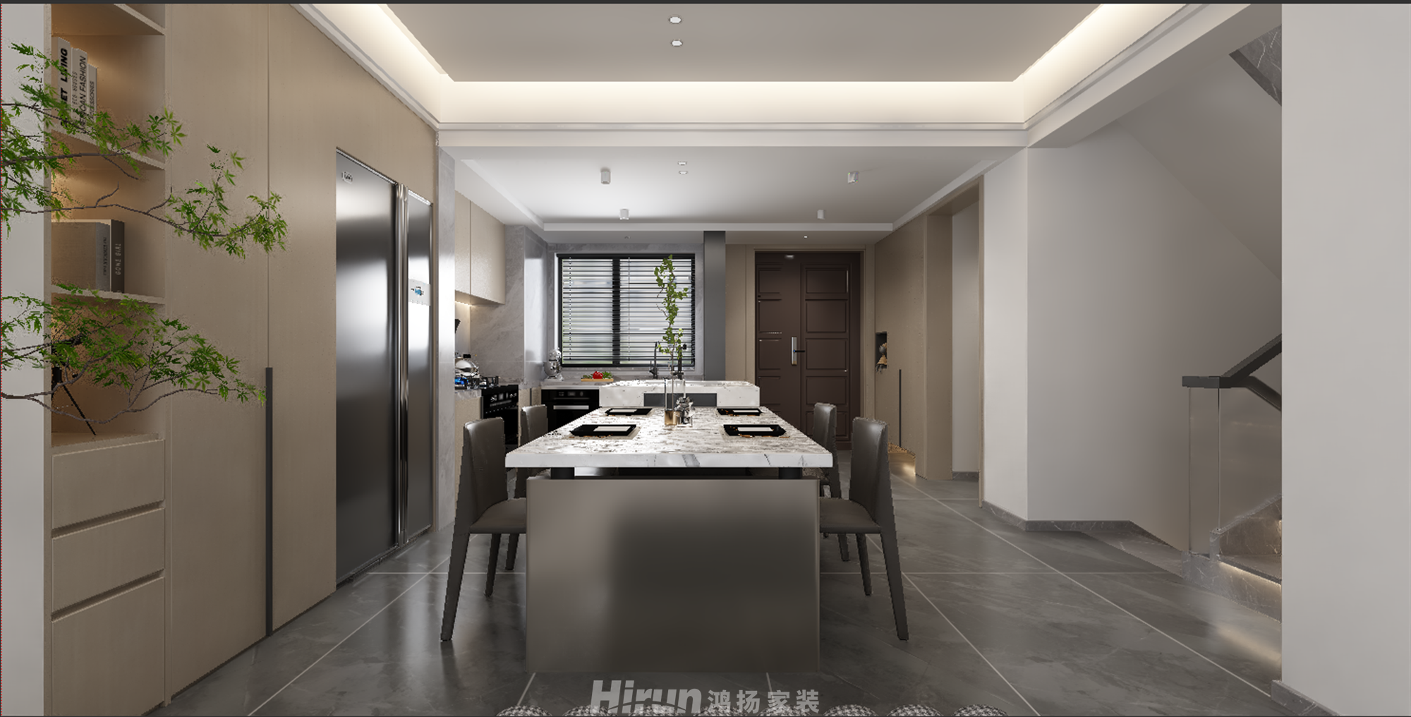 黃金時代疊墅360㎡雅致現代疊墅 裝修案例效果圖-6