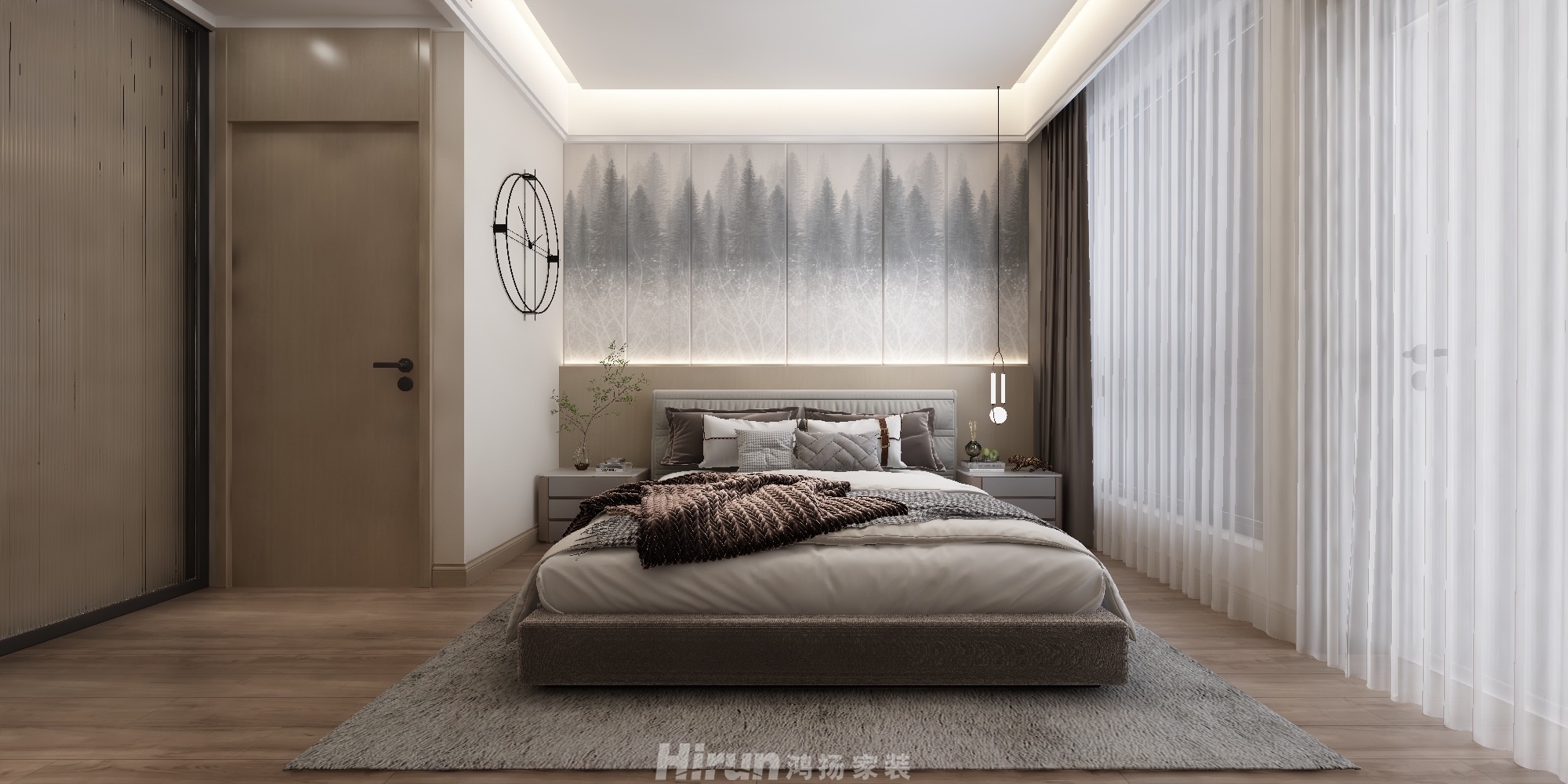 黃金時代疊墅360㎡雅致現代疊墅 裝修案例效果圖-3