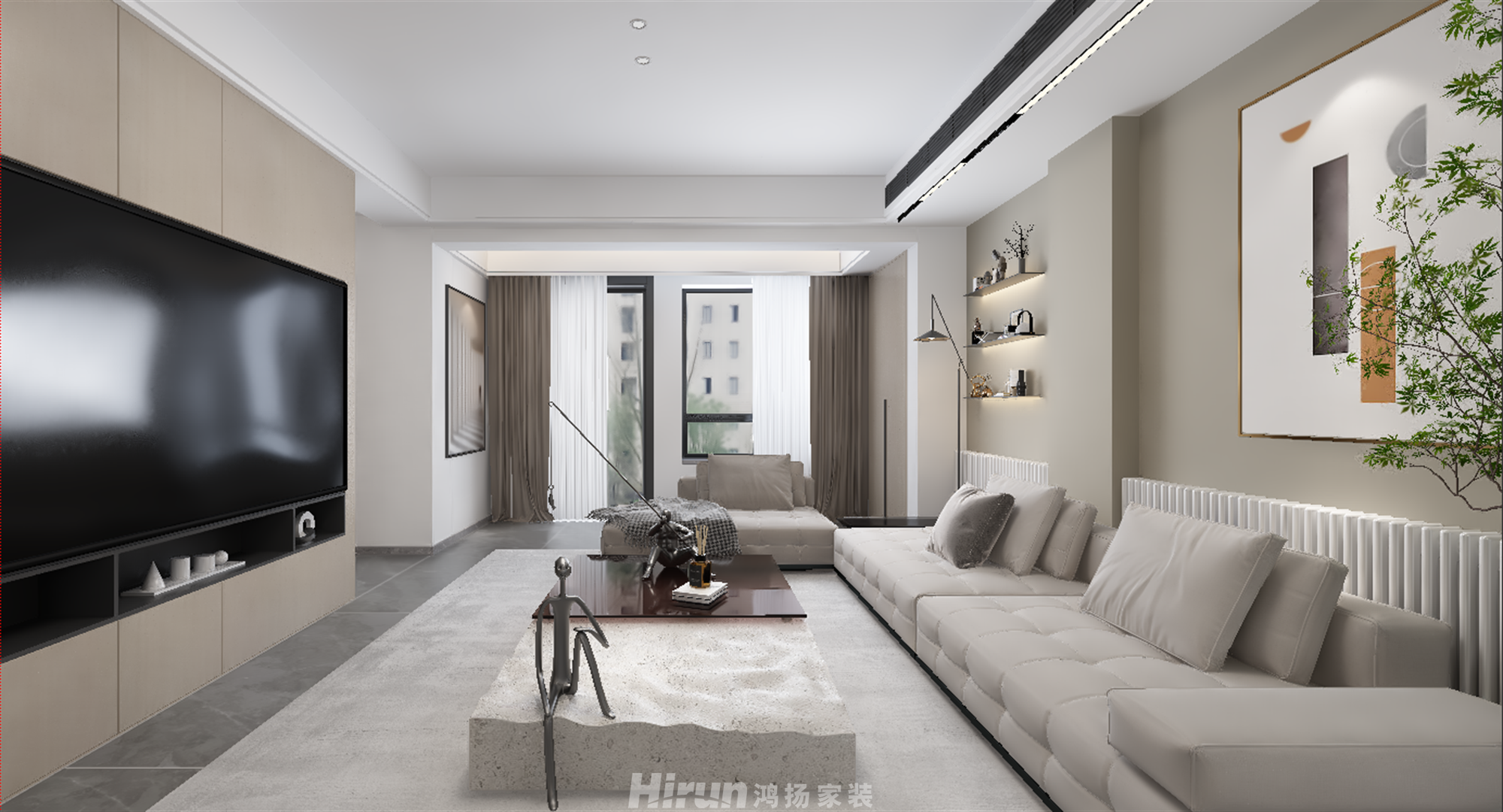 黃金時代疊墅360㎡雅致現代疊墅 裝修案例效果圖-7