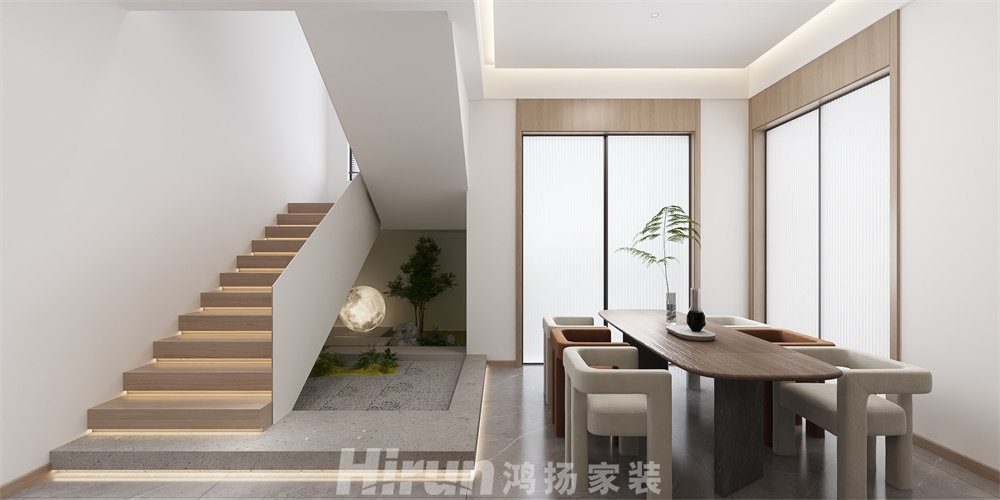 私宅380㎡雅致現(xiàn)代別墅 裝修案例效果圖-9