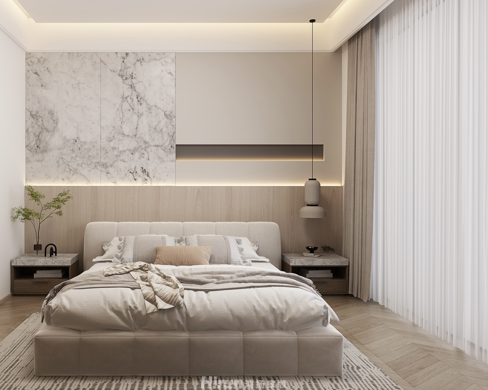 私宅380㎡雅致現(xiàn)代別墅 裝修案例效果圖-10