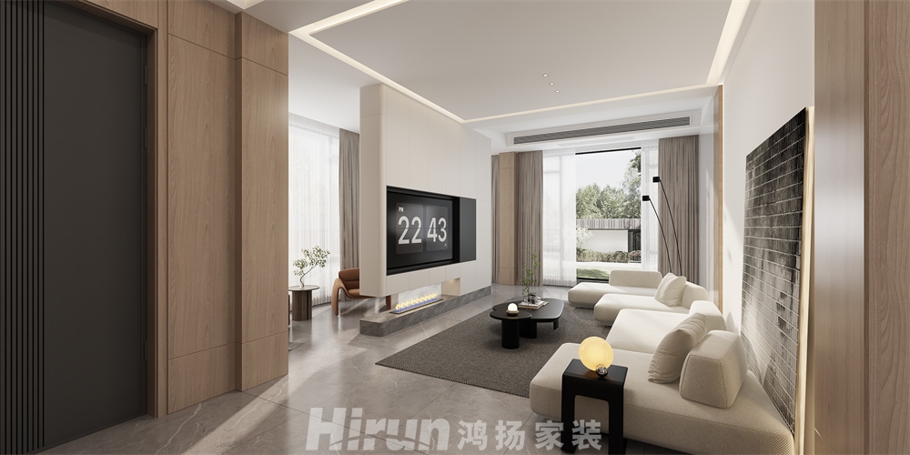 私宅380㎡雅致現(xiàn)代別墅 裝修案例效果圖-4