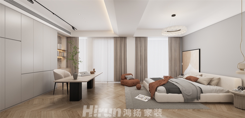 私宅380㎡雅致現(xiàn)代別墅 裝修案例效果圖-12