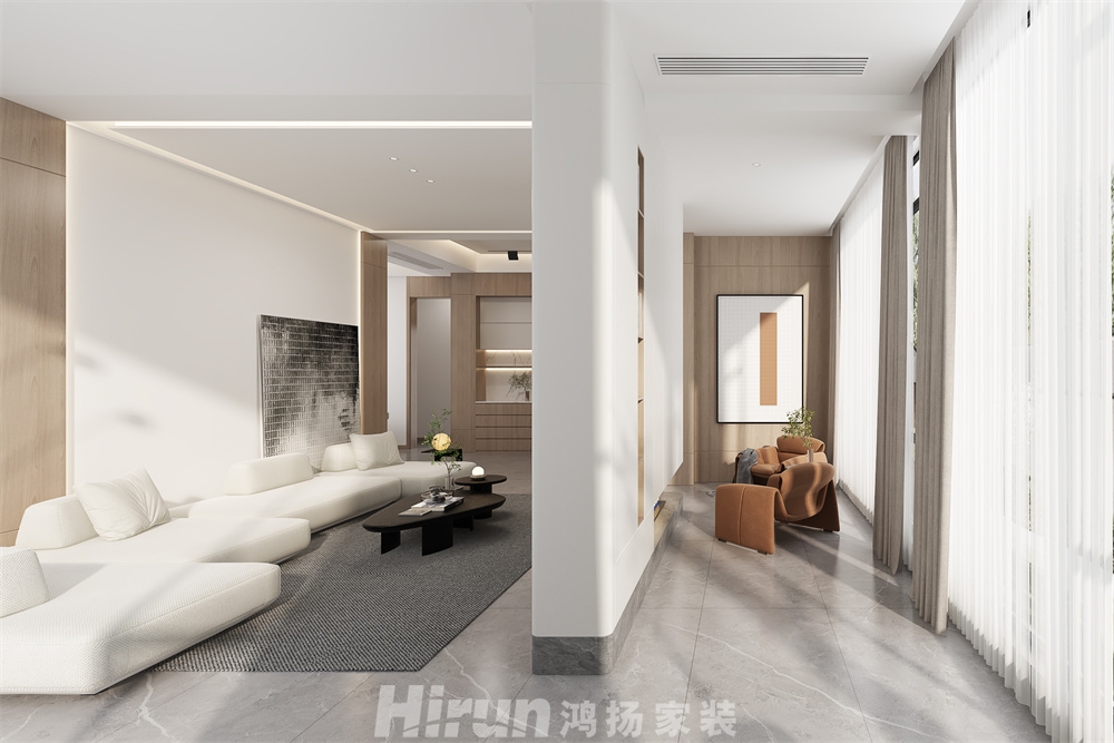 私宅380㎡雅致現(xiàn)代別墅 裝修案例效果圖-7