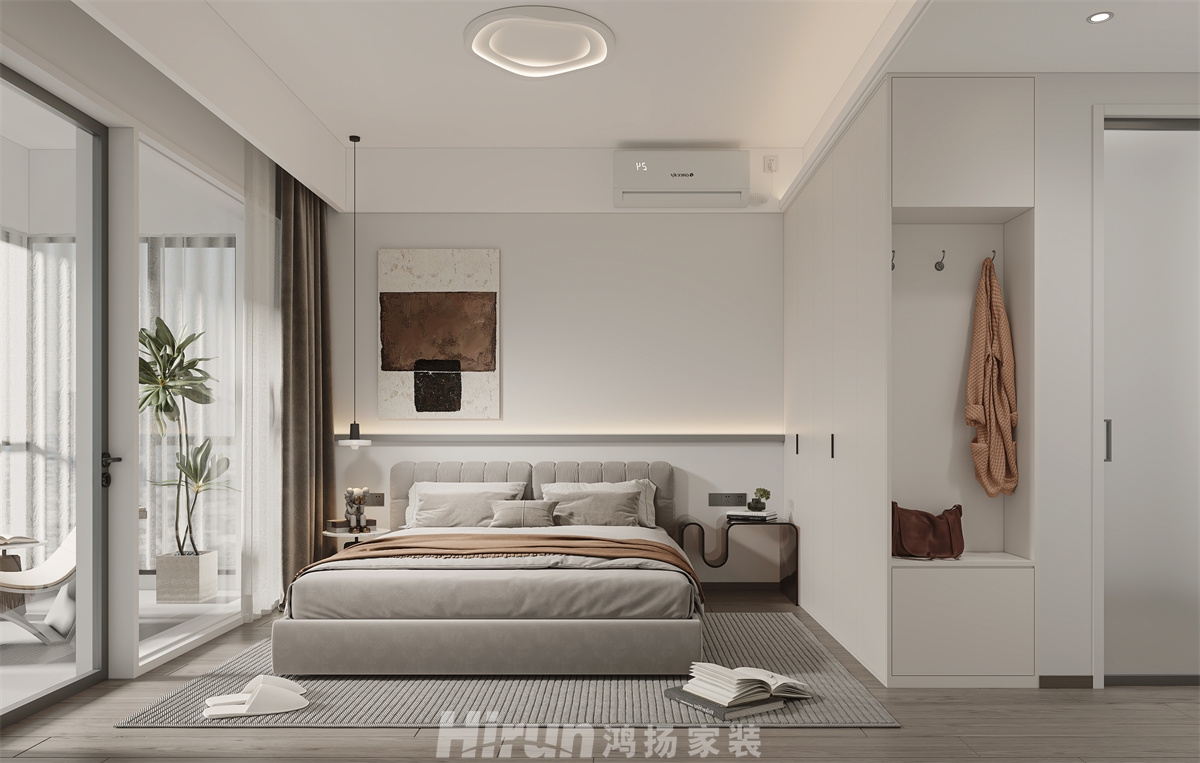 半島城央119㎡雅致現代三居室 裝修案例效果圖-4