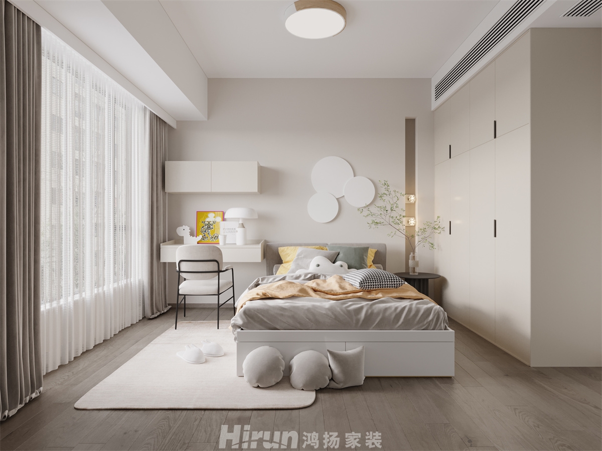 劍橋名門146㎡北歐之光三居室 裝修案例效果圖-4