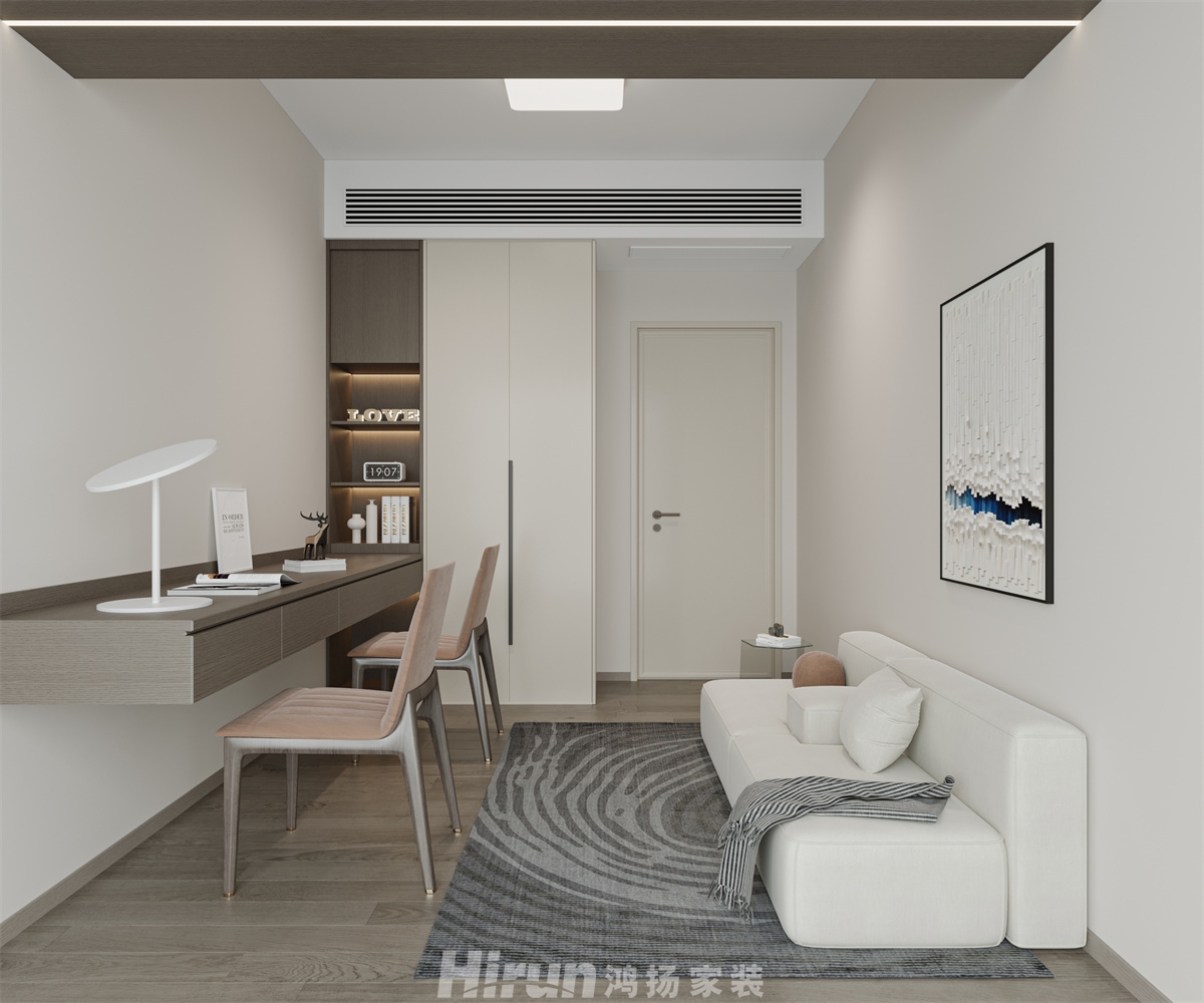 劍橋名門146㎡北歐之光三居室 裝修案例效果圖-6