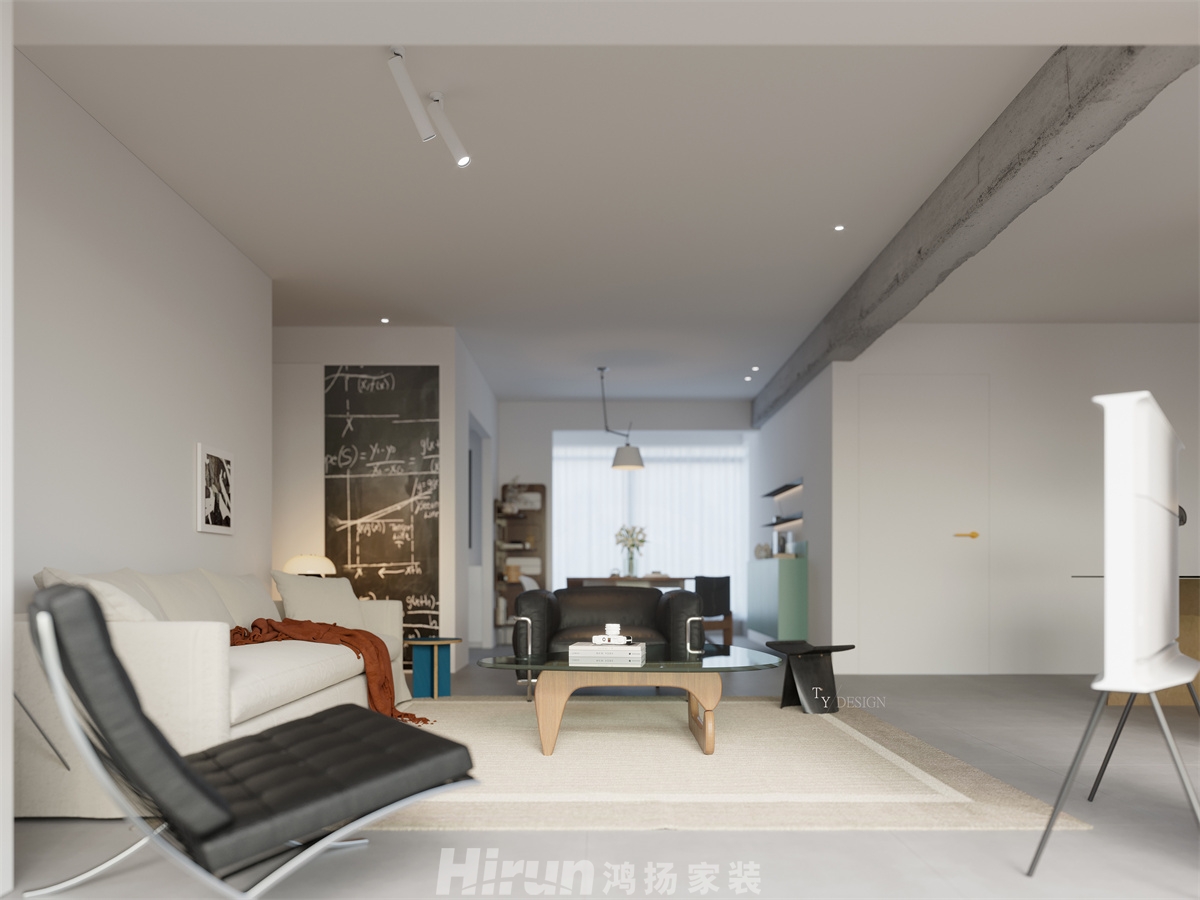 濱江府1913143㎡藝術(shù)室界四居室 裝修案例效果圖-8